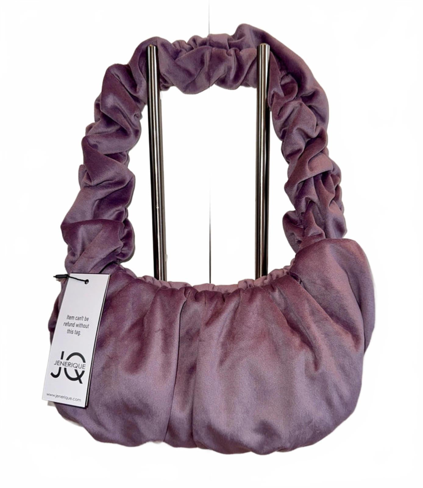 💜 JQ by Generique Chic Lilac Velvet Scrunch Shoulder Bag – BNWT