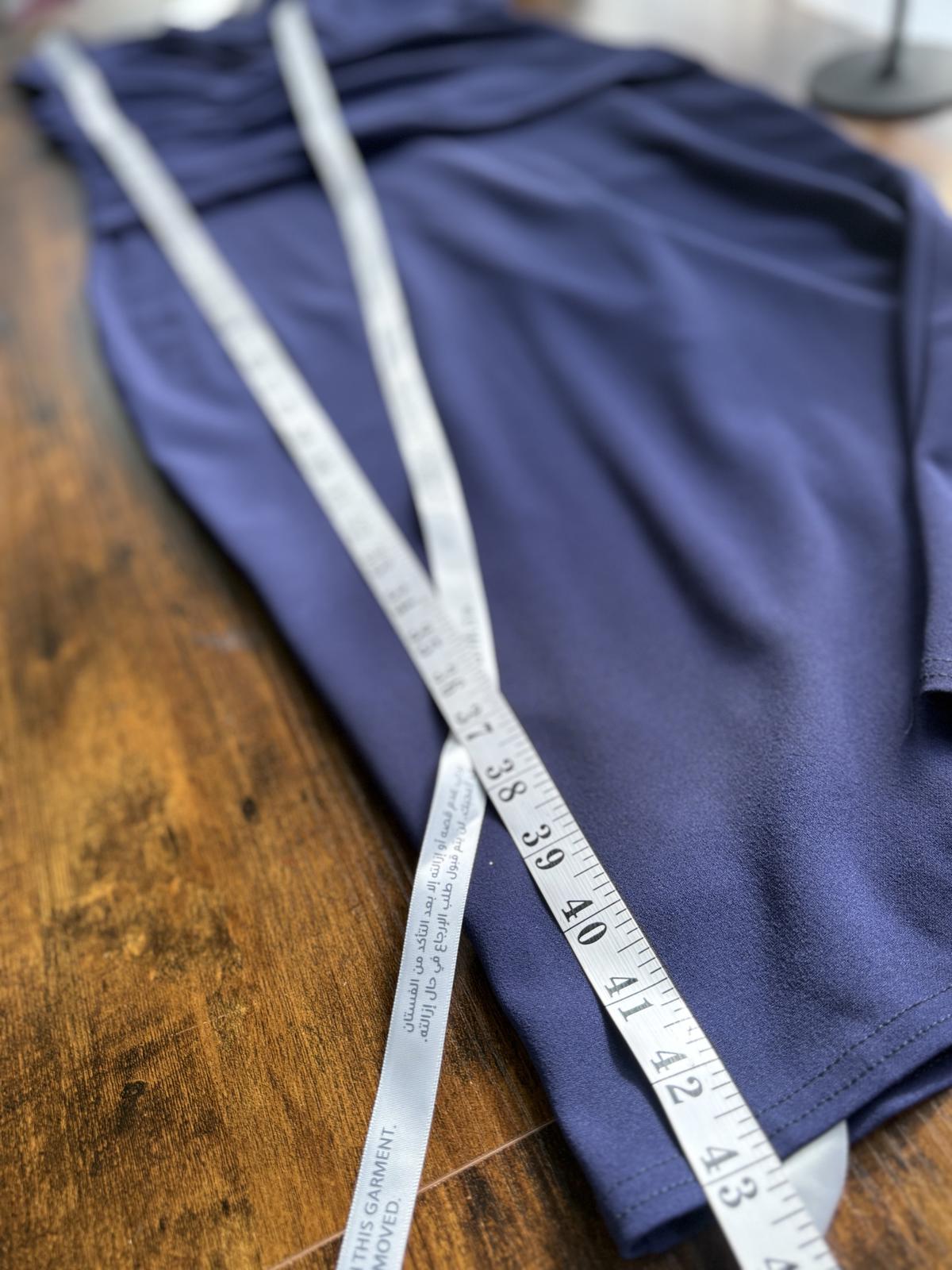 Goddiva London DR4135 Navy Tailored Midi Dress UK 12 Elegant #140