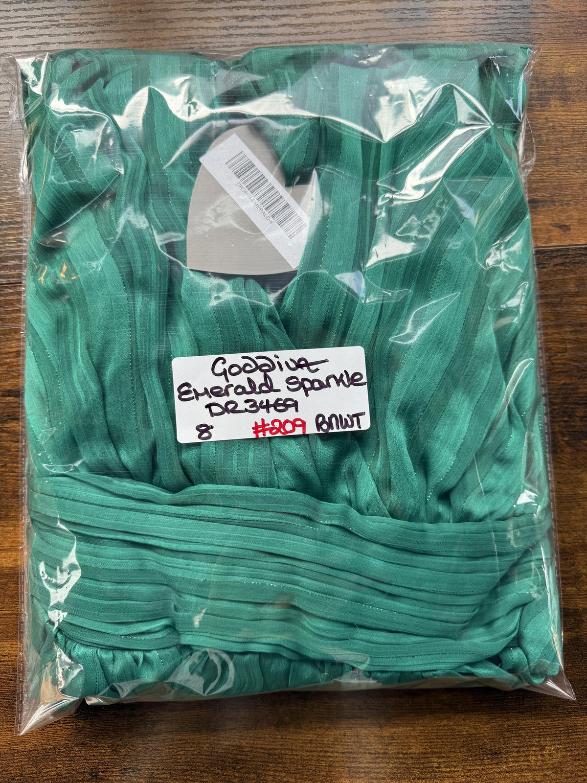 Goddiva London Emerald Green Tiered Maxi Dress Size 8 BNWT #209