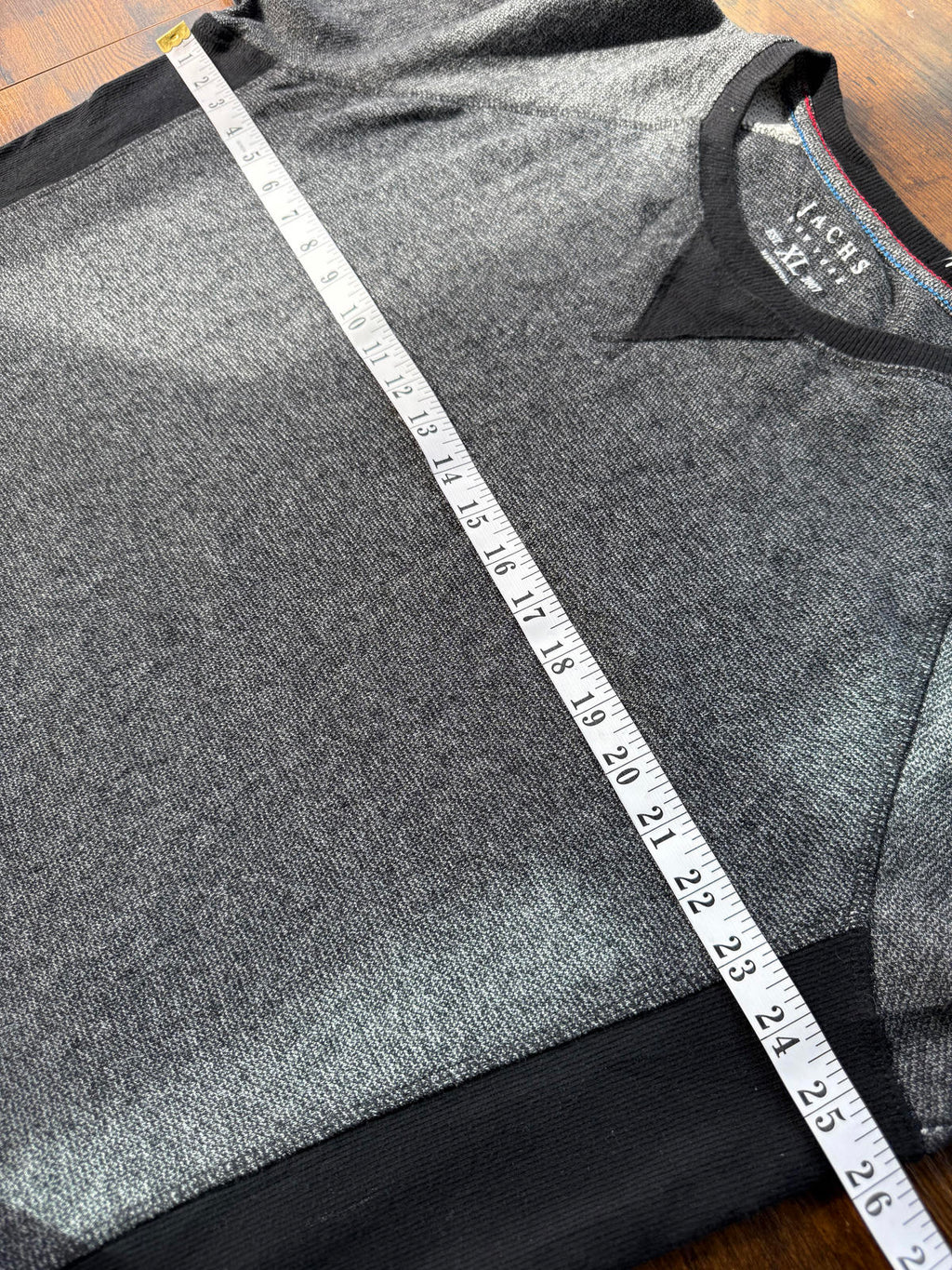 JACHS New York Men’s Sweatshirt – Grey/Black – Size XL              NUM30