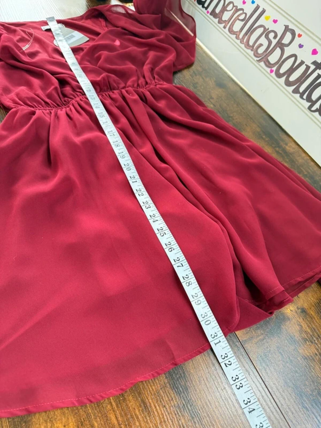 Goddiva Burgundy Chiffon Wrap Skater Dress UK 10 BNWT