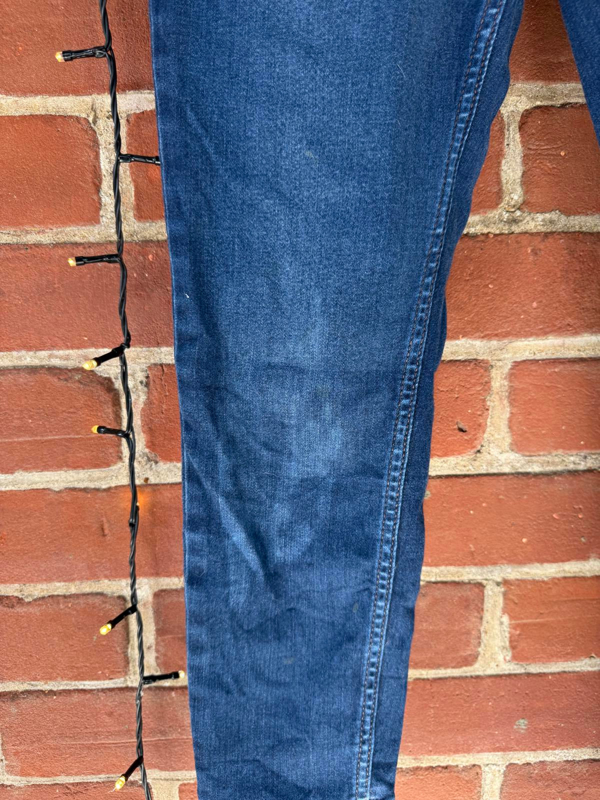 F&F Women’s Skinny Jeans – Dark Blue Denim – UK 14