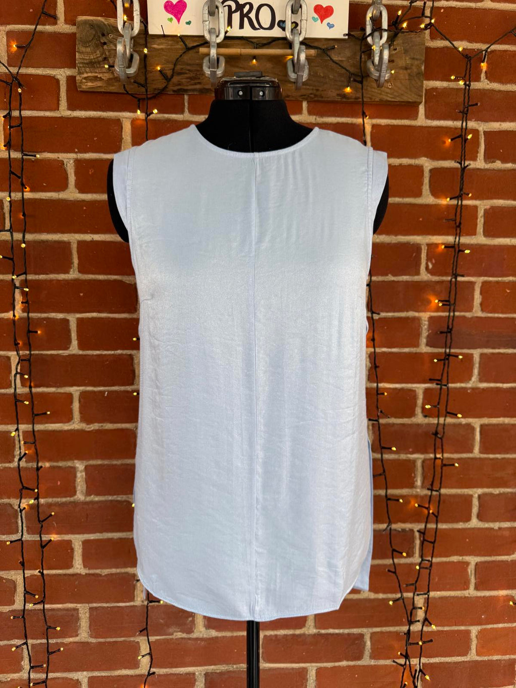 Next Light Blue Sleeveless Top - Size 16