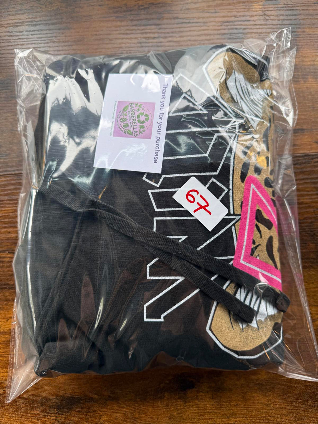 Wild Thang Black Graphic Hoodie Size 14-16    NUM67