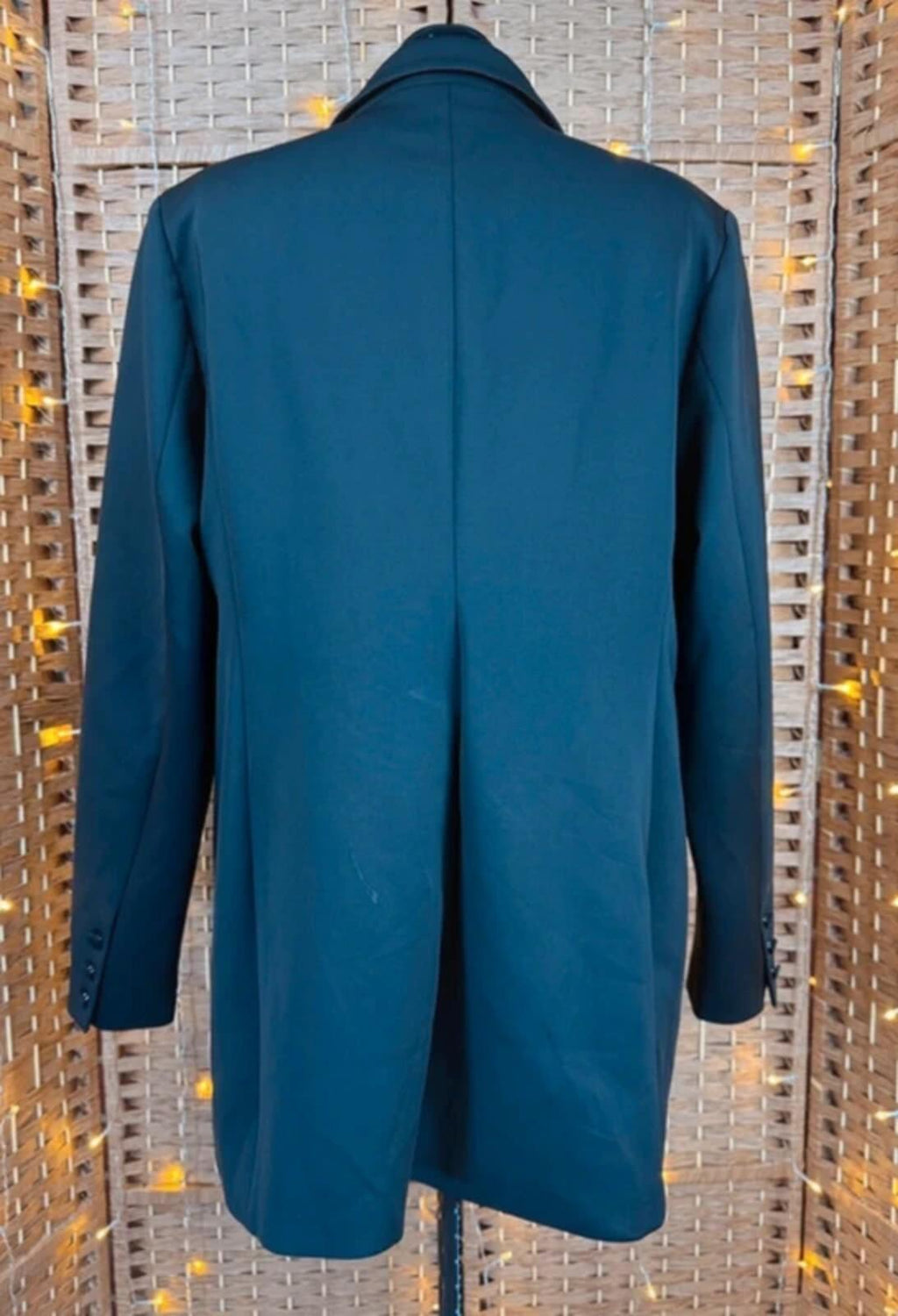 Good American Black Blazer UK 16 18 Oversized Tailored Jacket NEW Smart Workwear