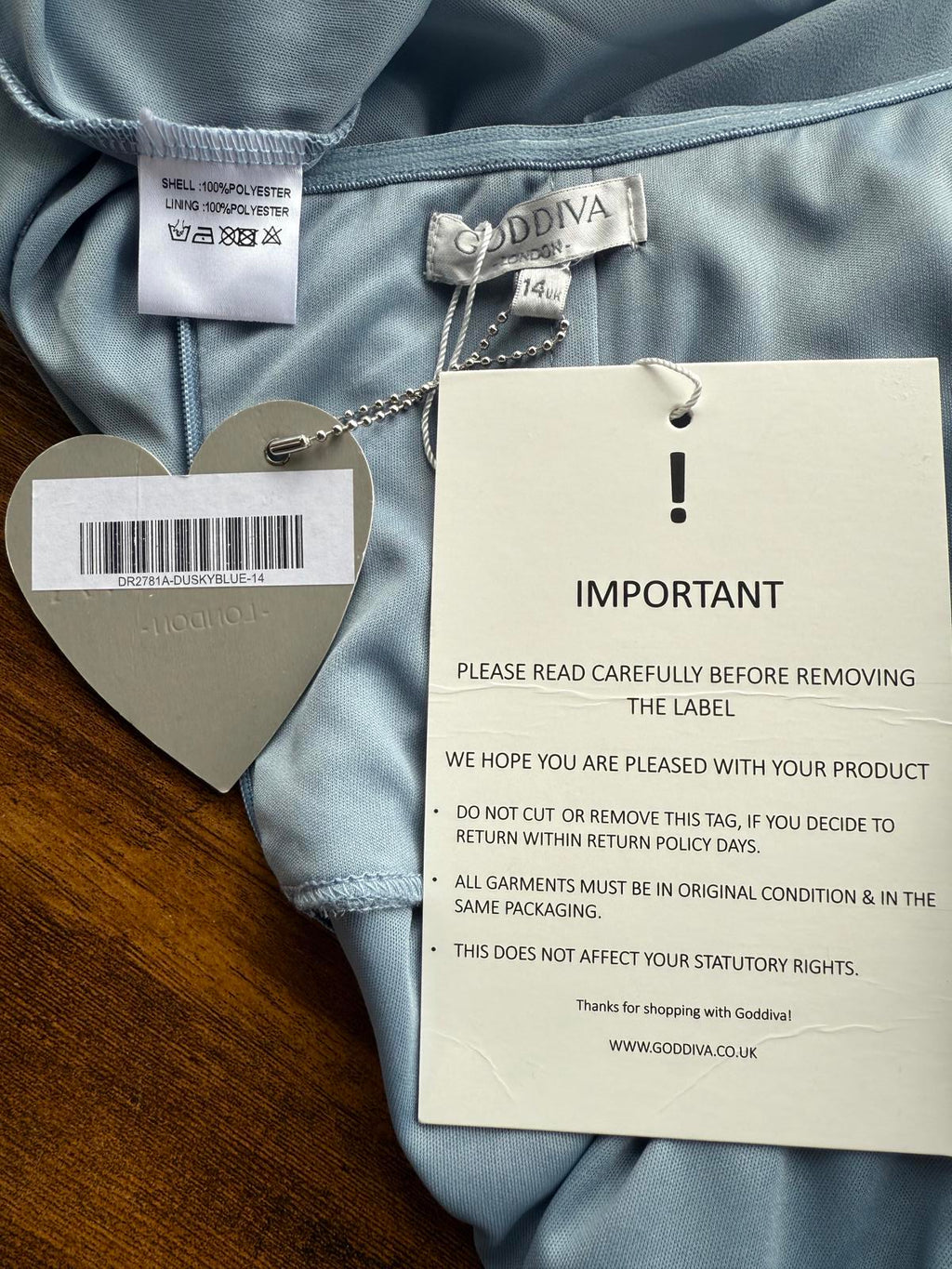 Goddiva Dusky Blue Off Shoulder Chiffon Maxi Dress UK 14 BNWT #127