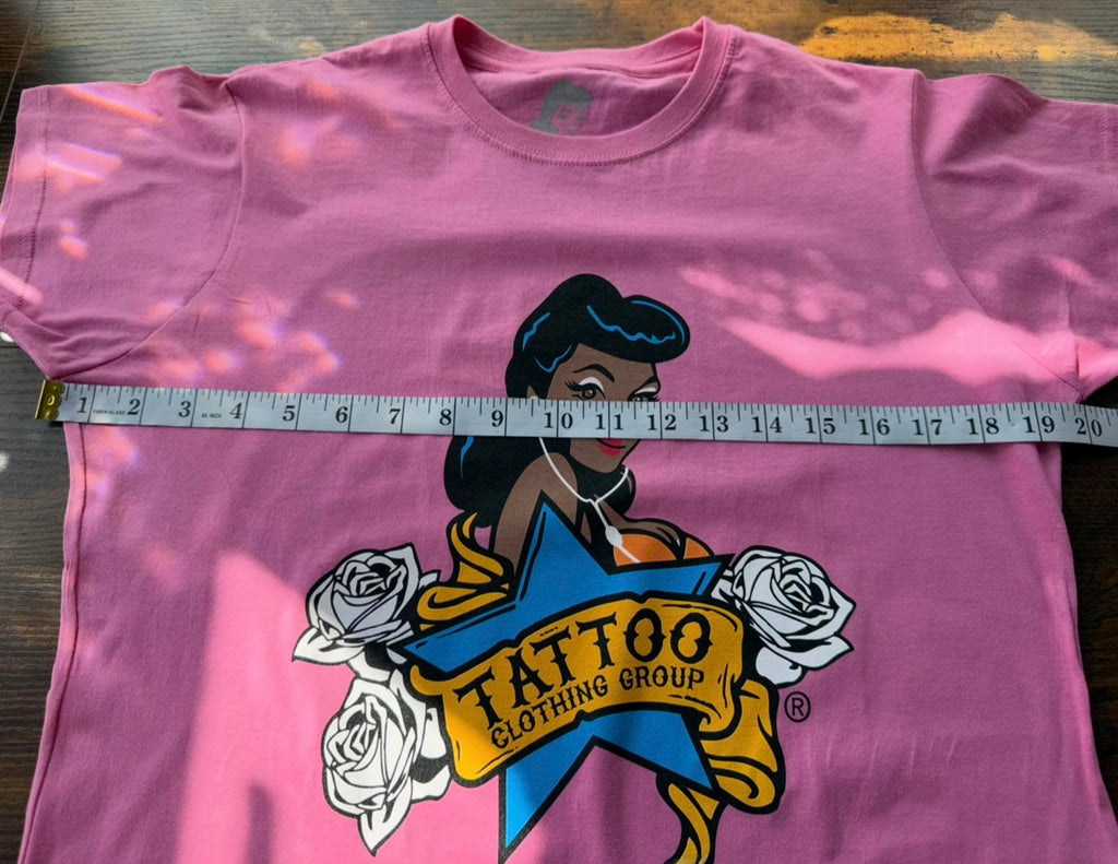 Vintage Tattoo Clothing Group Pink T-Shirt Size 12/14