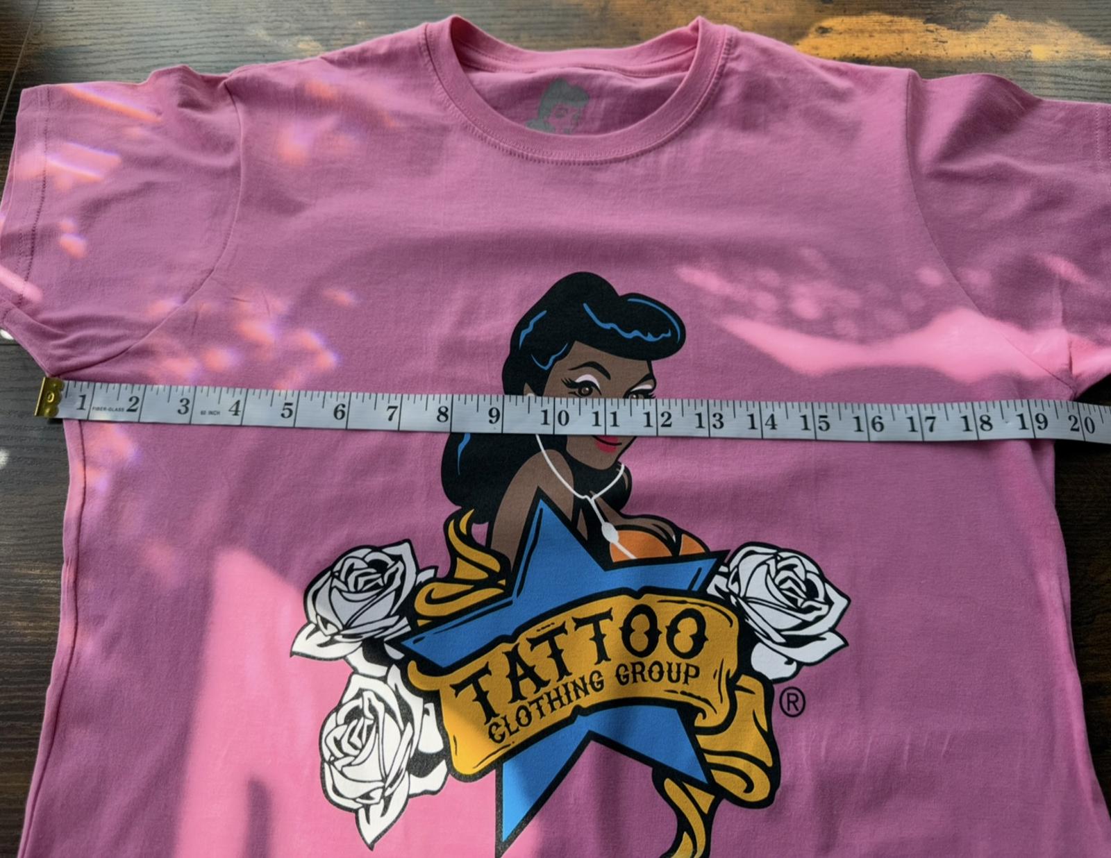 Vintage Tattoo Clothing Group Pink T-Shirt Size 12/14