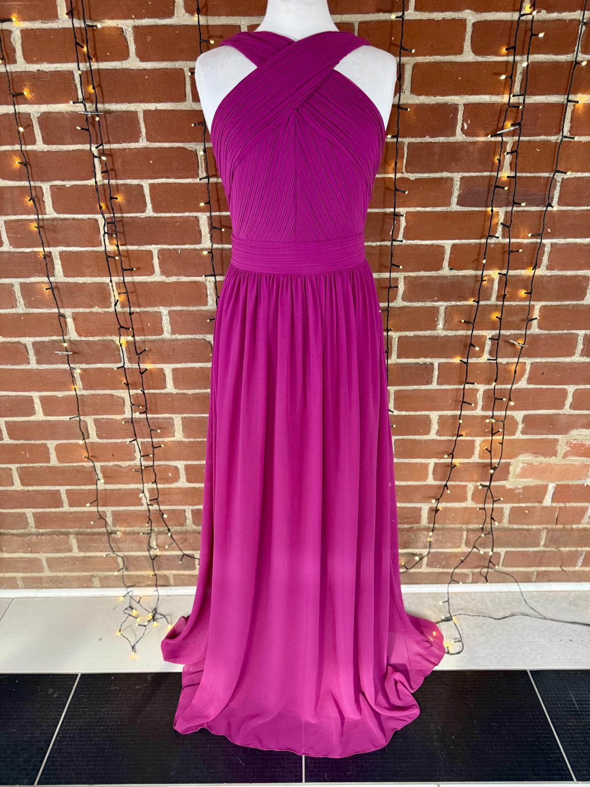 Goddiva London Magenta Halter Maxi Dress – UK 10 Read info!