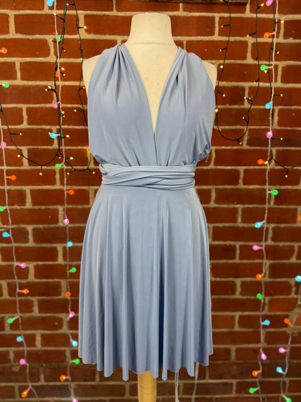 City Goddess Powder Blue Multiway Halter Dress UK 14 / US 10                .304