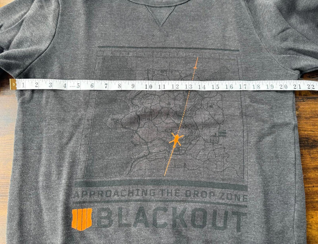 Call of Duty Black Ops 4 Sweatshirt M Grey Blackout 2018 Gamer Merch NUM 48
