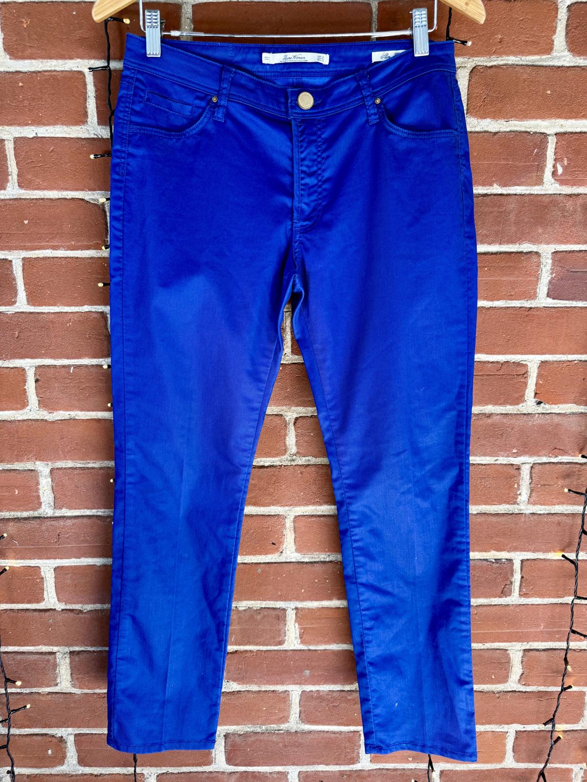 Zara Woman Premium Cobalt Blue Skinny Jeans – EUR 40 UK 12 (circa 2015–2018)