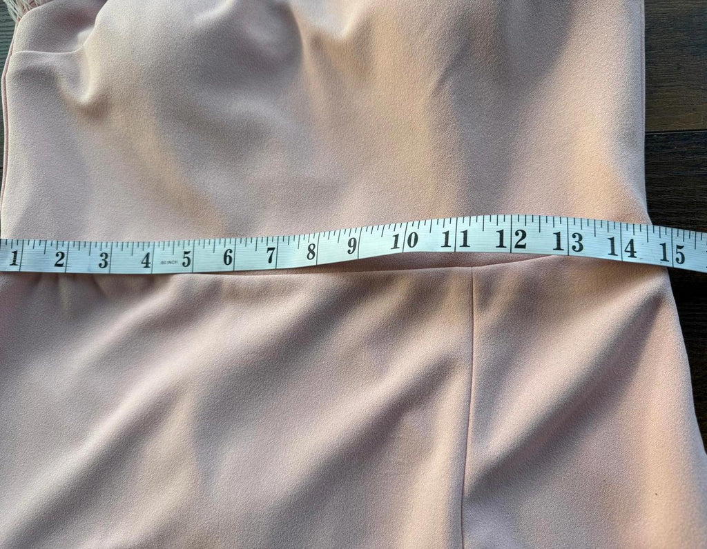 Goddiva Blush Feather Bardot Maxi Dress UK 12 / US 8 Slit Evening            .38