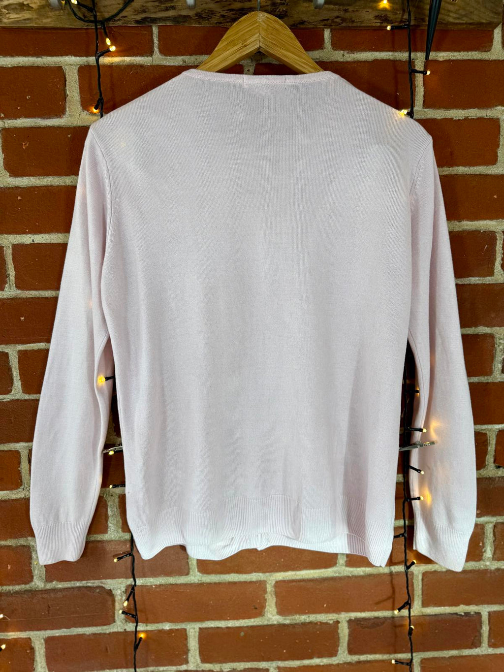 Marks & Spencer Pale Pink Embroidered Cardigan Y2K Era UK 16 NUM 13