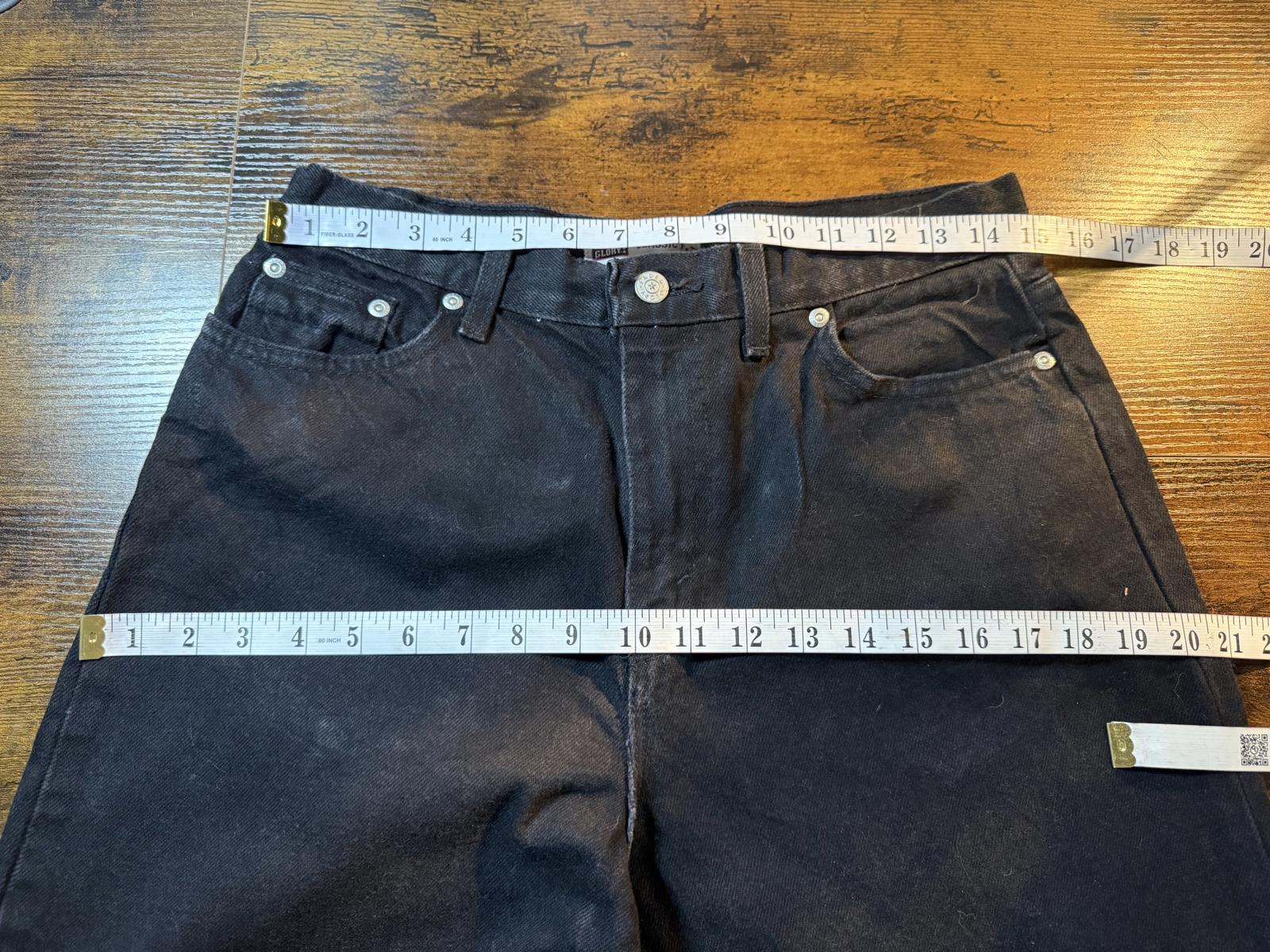 Vintage Faded Glory Classic Straight Black Jeans – US 10 / UK 12