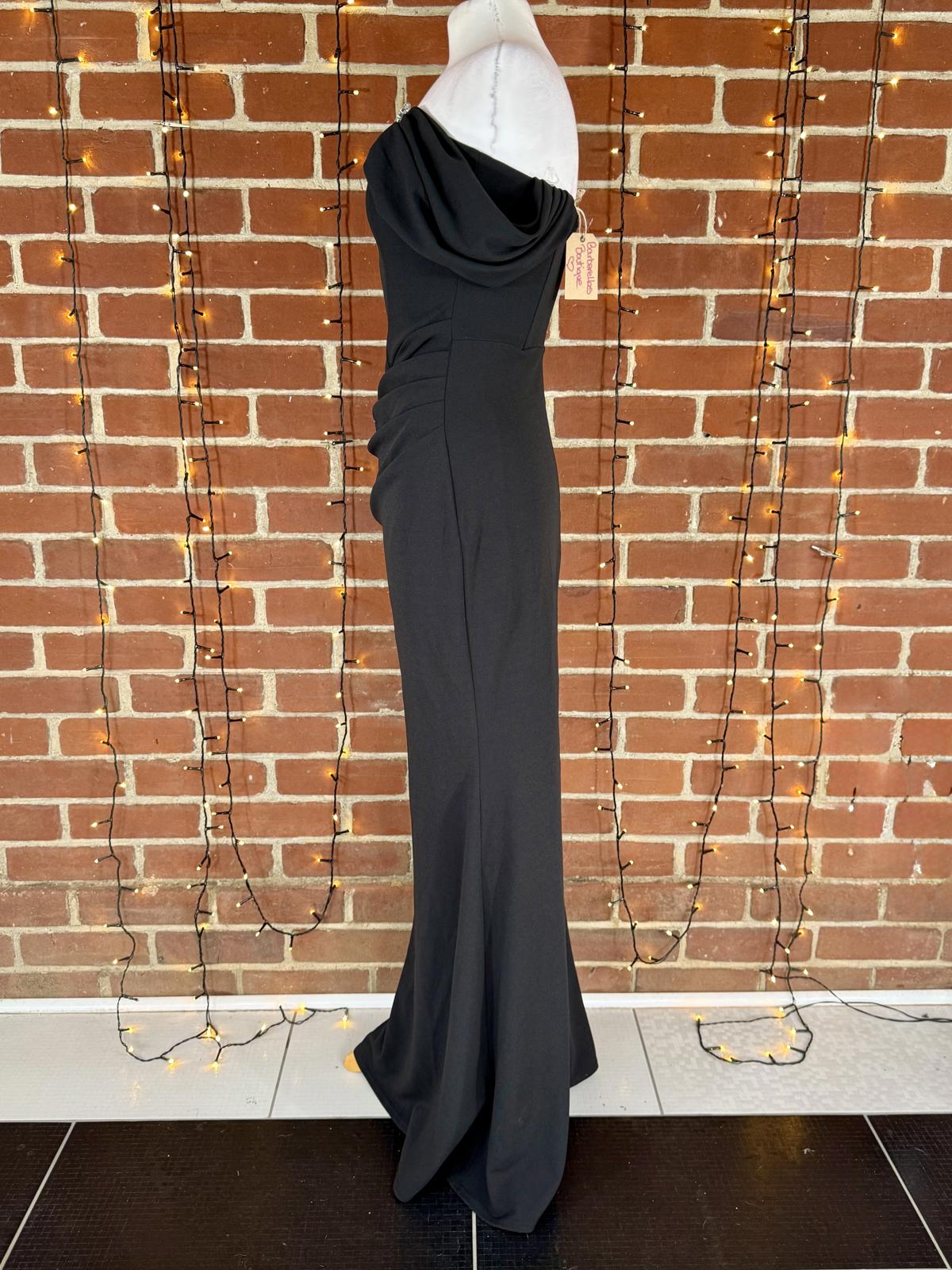 🖤 Barberellas Boutique Diamond Heart Off-Shoulder Gown – Size UK 8 #122