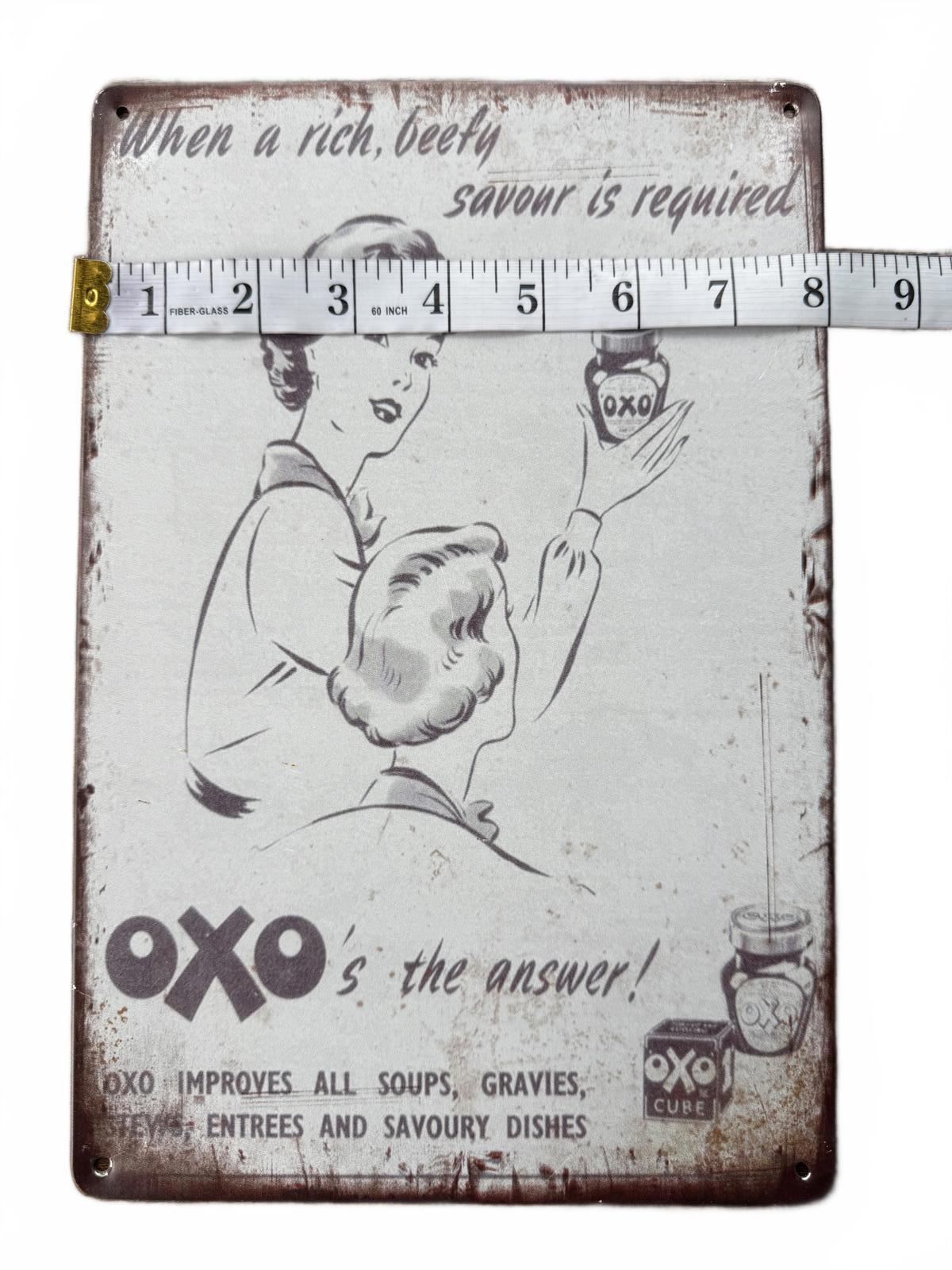 Vintage Oxo Advertising Sign