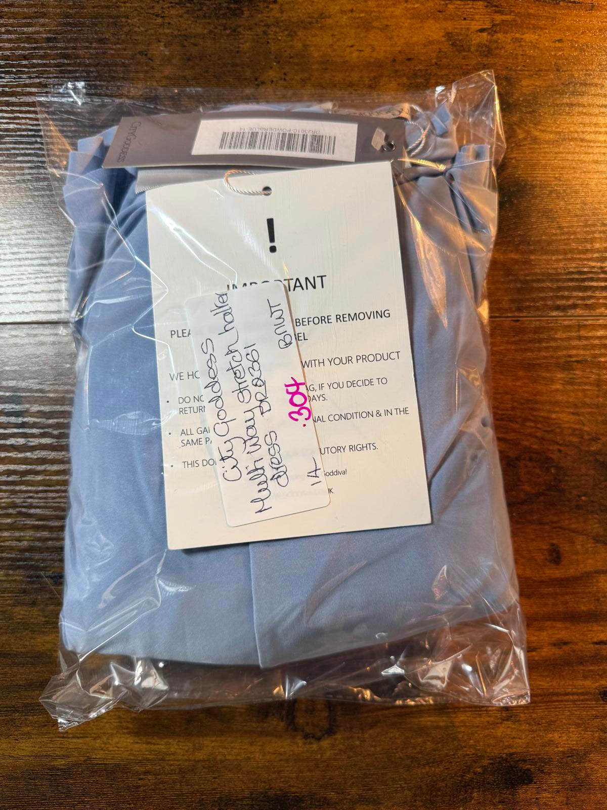 City Goddess Powder Blue Multiway Halter Dress UK 14 / US 10                .304