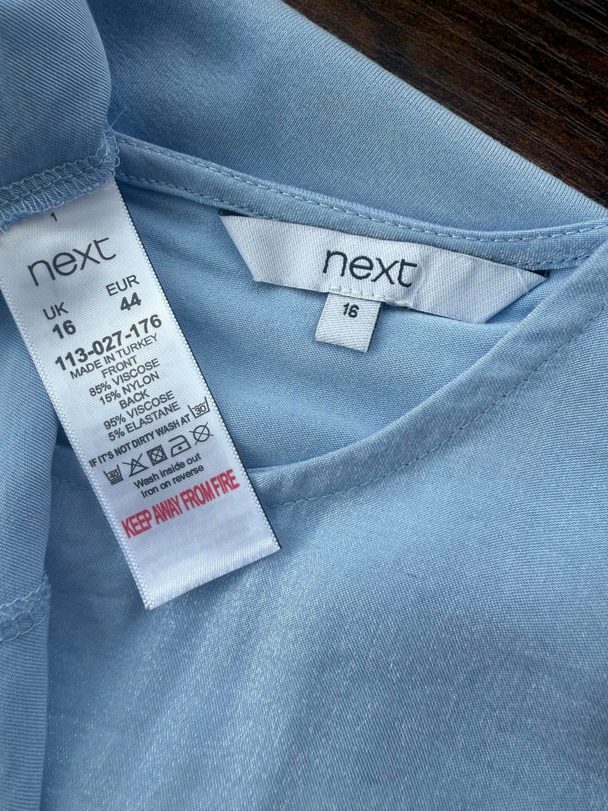Next Light Blue Sleeveless Top - Size 16
