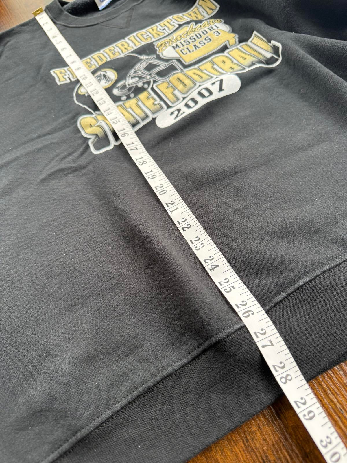 Vintage Russell Athletic XXL Fredericktown Football 2007 Sweatshirt –Black NUM32