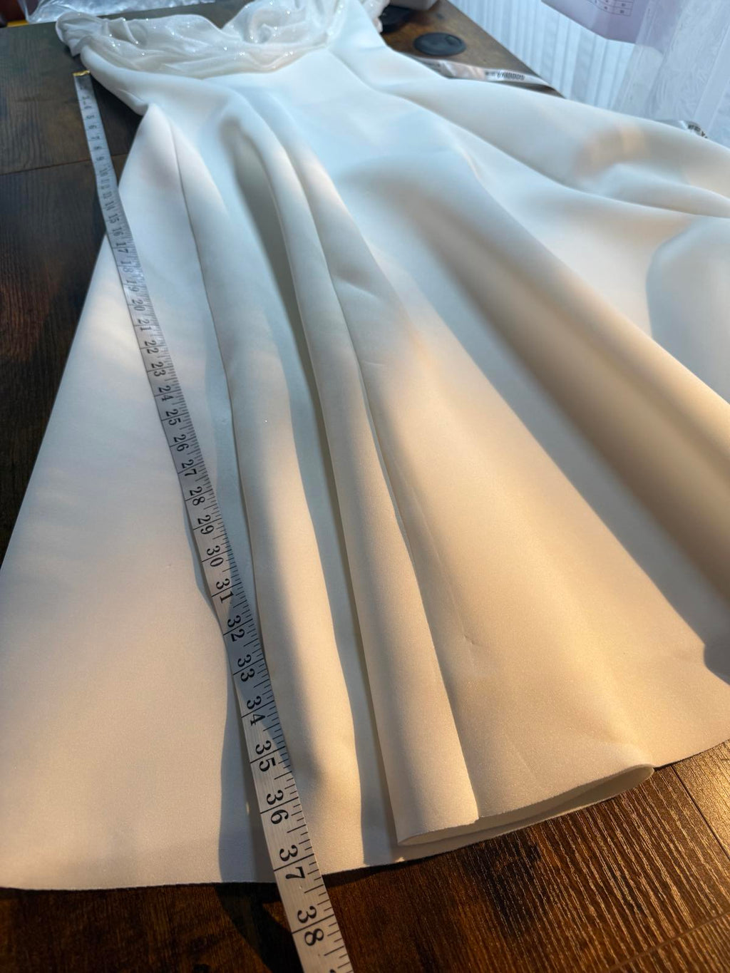 Stunning Goddiva Cream Midi Dress | UK 12 US 8 Off Shoulder Sparkle         .285