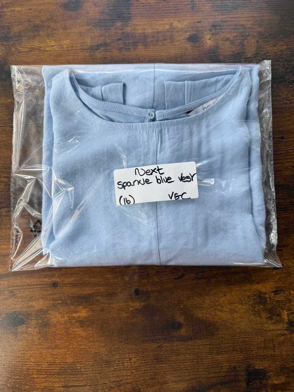 Next Light Blue Sleeveless Top - Size 16