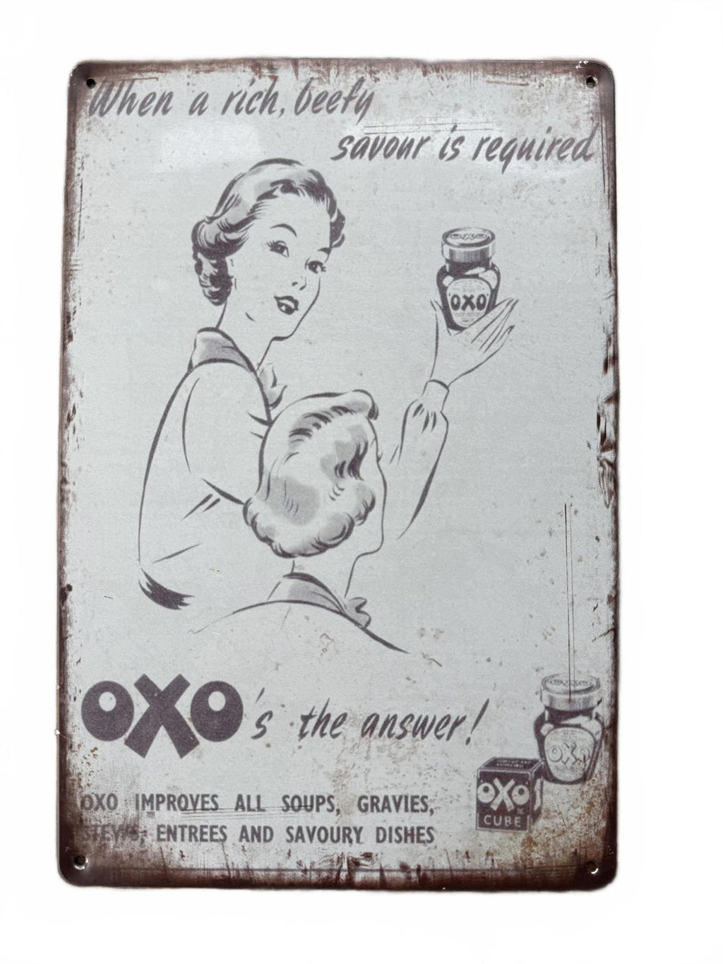 Vintage Oxo Advertising Sign
