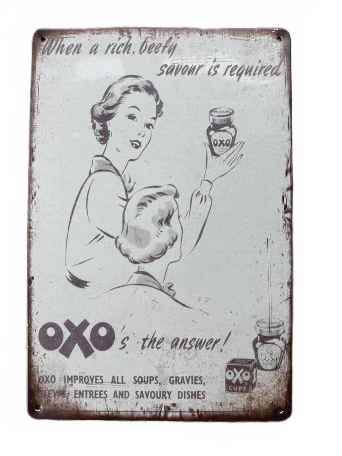 Vintage Oxo Advertising Sign