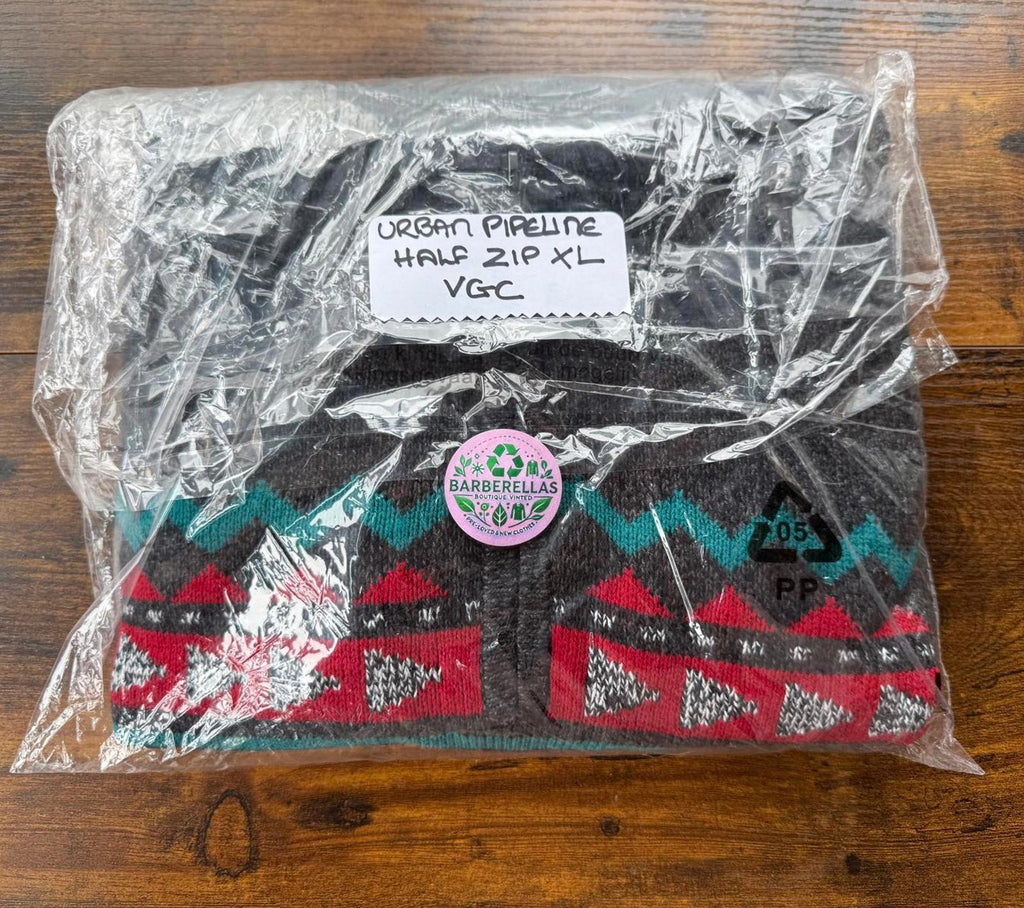 Vintage 90s Knit Pullover Sweater - Half Zip NUM37