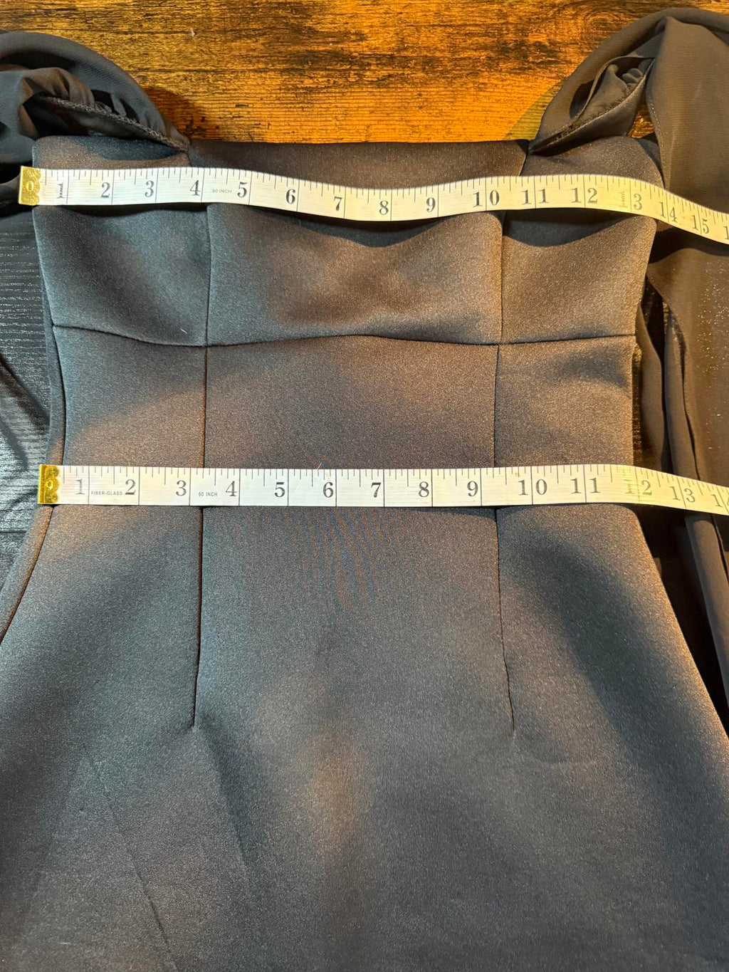 Black Scuba Crepe Bardot Midi Dress – Fits UK 8–10 / US 4–6 Cocktail       .298