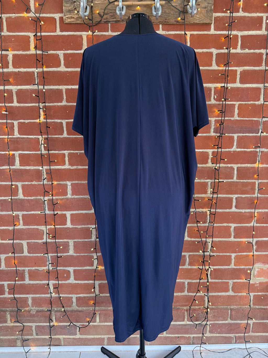 Navy Blue Pleated Loose Fit Dress 14-18