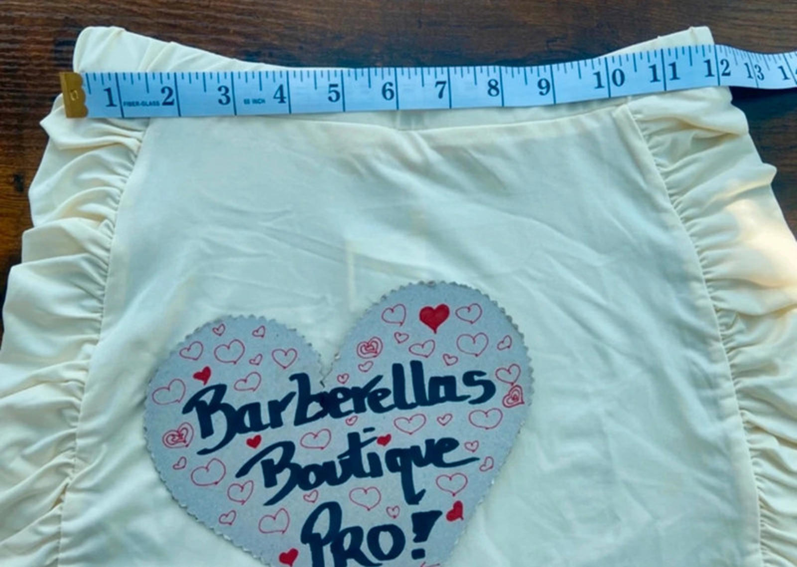 Cosmochic Cream 2 Piece Co-Ord Set Ruched Shorts & Crop Top Size M