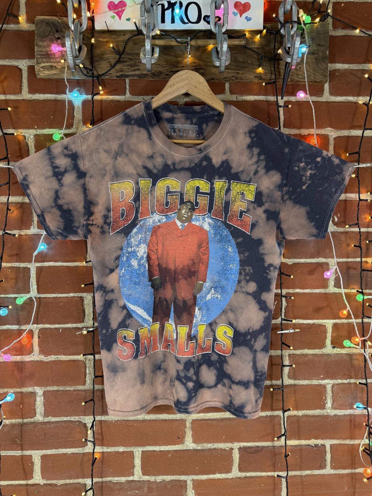 Vintage Biggie Smalls Tie-Dye Graphic T-Shirt 10-12 0r M