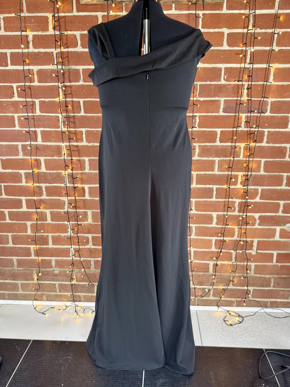 #40 Goddiva Plus DR2594P Black Off Shoulder Maxi Dress – UK 22