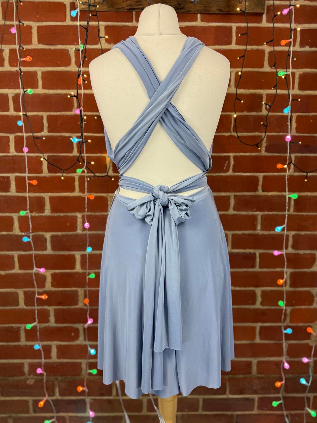 City Goddess Powder Blue Multiway Halter Dress UK 14 / US 10                .304