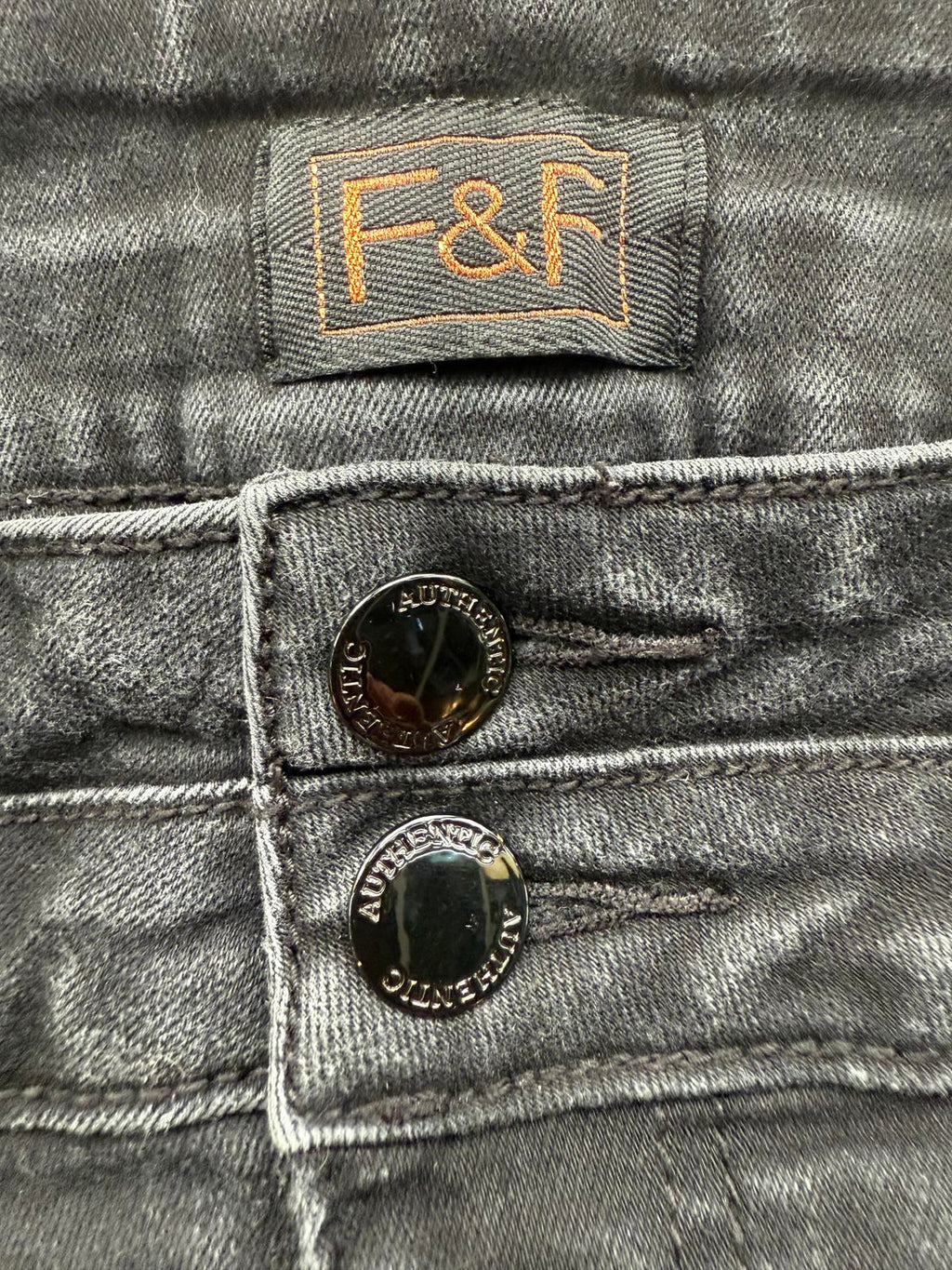 F&F Black Bootcut Jeans UK 14 Short Mid Rise Stretch Denim Casual Classic VGC